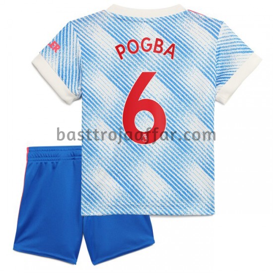 Manchester United Pogba 6 Barn Borta Fotbollströja 2021-2022 Kortärmad