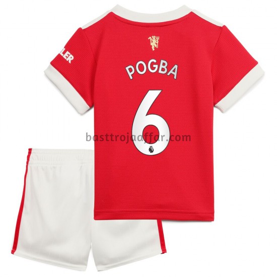 Manchester United Pogba 6 Barn Hemma Fotbollströja 2021-2022 Kortärmad