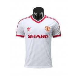 Manchester United Retro Borta Fotbollströja 1986 Kortärmad