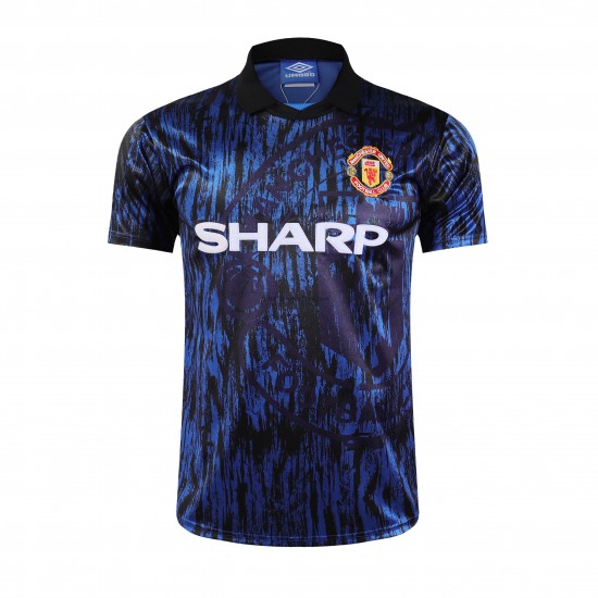 Manchester United Retro Borta Fotbollströja 1993 Kortärmad