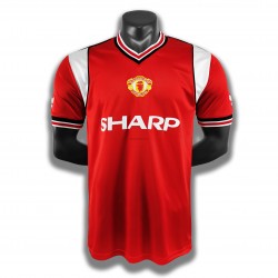 Manchester United Retro Hemma Fotbollströja 1985 Kortärmad Manchester United Retro Hemma Fotbollströja 1985 Kortärmad