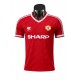 Manchester United Retro Hemma Fotbollströja 1986 Kortärmad