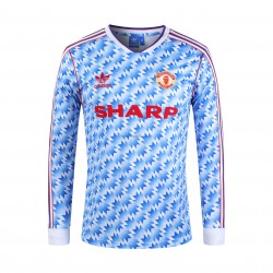 Manchester United Retro Hemma Fotbollströja 1992 Långärmad
