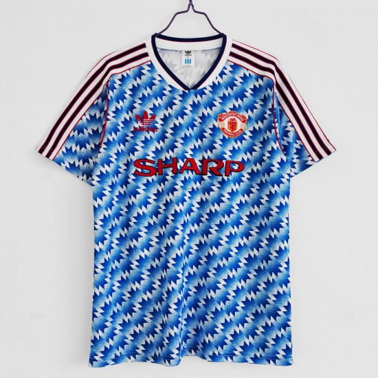 Manchester United Retro Hemma Fotbollströja 1992 Kortärmad