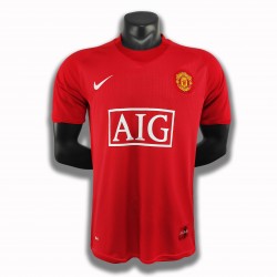 Manchester United Retro Hemma Fotbollströja 2007-2008 Kortärmad Manchester United Retro Hemma Fotbollströja 2007-2008 Kortärmad