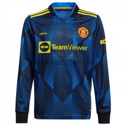 Manchester United Tredje Fotbollströja 2021-2022 Långärmad Manchester United Tredje Fotbollströja 2021-2022 Långärmad