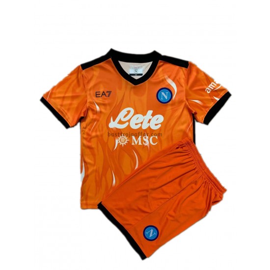 SSC Napoli Målvakt Barn Tredje Fotbollströja 2021-2022 Kortärmad