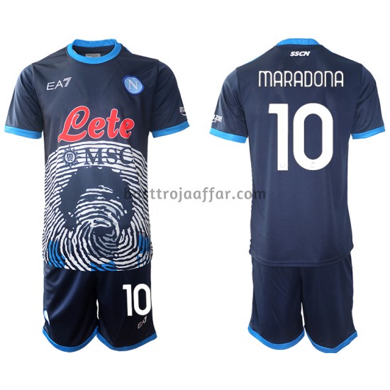 SSC Napoli Diego Maradona 10 Special 2 Barn Hemma Fotbollströja 2021-2022 Kortärmad