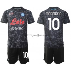 SSC Napoli Diego Maradona 10 Special Barn Hemma Fotbollströja 2021-2022 Kortärmad