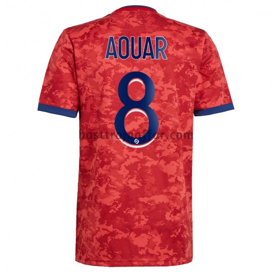 Olympique lyonnais Houssem Aouar 8 Borta Fotbollströja 2021-2022 Kortärmad