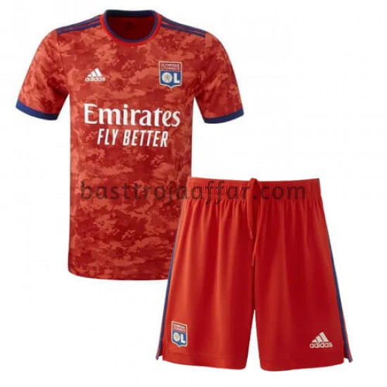 Olympique lyonnais Barn Borta Fotbollströja 2021-2022 Kortärmad