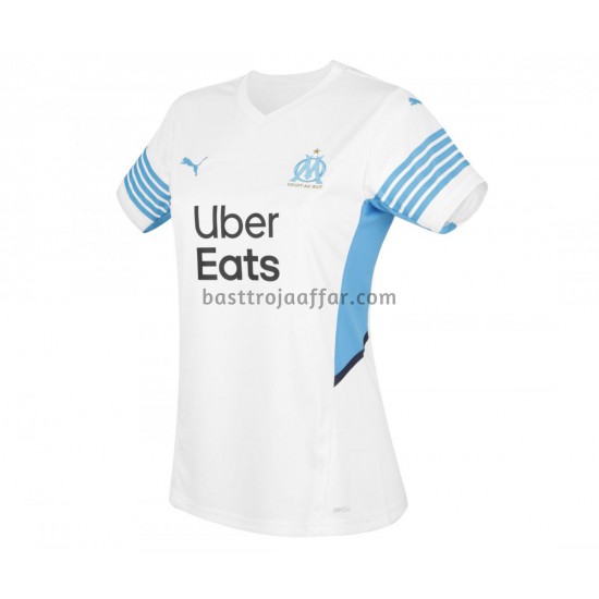 Olympique de Marseille Damen Hemma Fotbollströja 2021-2022 Kortärmad