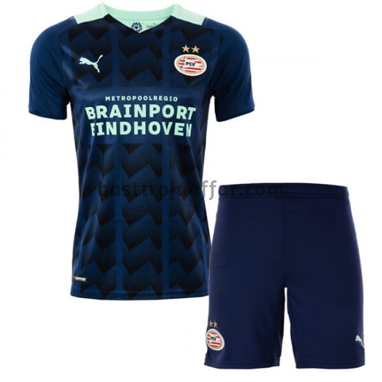 PSV Eindhoven Barn Borta Fotbollströja 2021-2022 Kortärmad