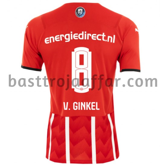 PSV Eindhoven Marco van Ginkel 8 Hemma Fotbollströja 2021-2022 Kortärmad