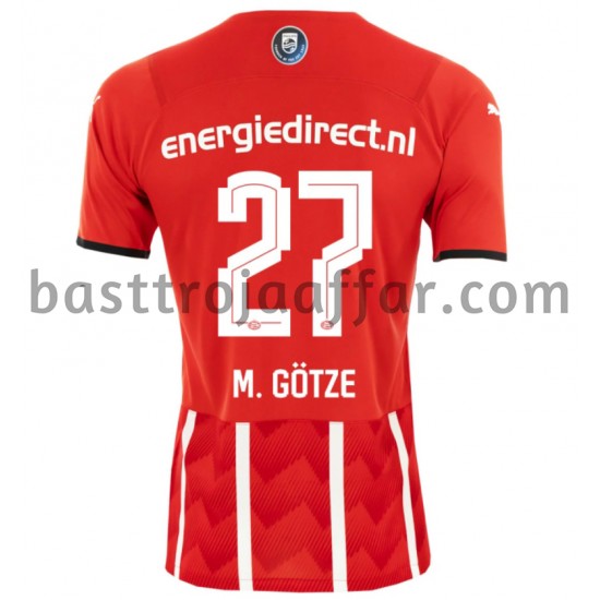 PSV Eindhoven Mario Götze 27 Hemma Fotbollströja 2021-2022 Kortärmad