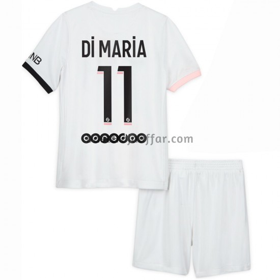Paris Saint-Germain Di Maria 11 Barn Borta Fotbollströja 2021-2022 Kortärmad