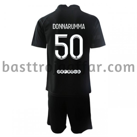 Paris Saint-Germain Målvakt Gianluigi Donnarumma 50 Barn Borta Fotbollströja 2021-2022 Kortärmad