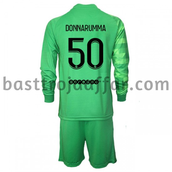 Paris Saint-Germain Målvakt Gianluigi Donnarumma 50 Barn Tredje Fotbollströja 2021-2022 Långärmad