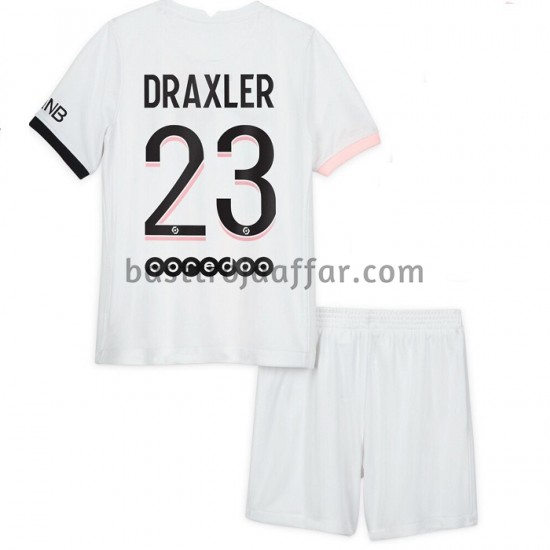 Paris Saint-Germain Julian Draxler 23 Barn Borta Fotbollströja 2021-2022 Kortärmad