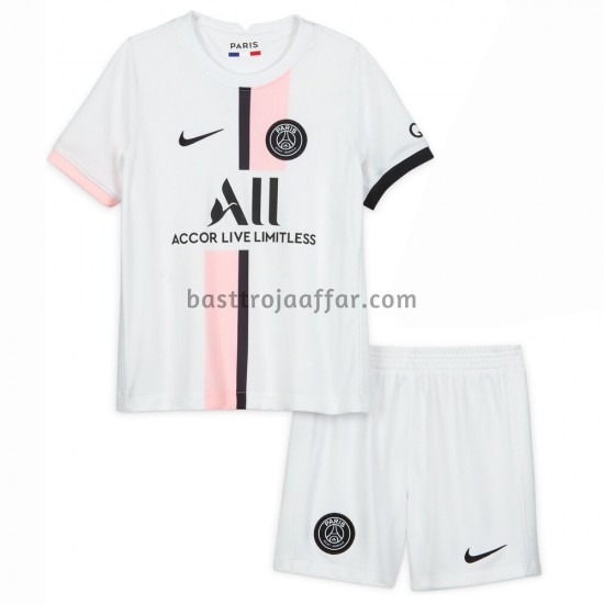 Paris Saint-Germain Barn Borta Fotbollströja 2021-2022 Kortärmad