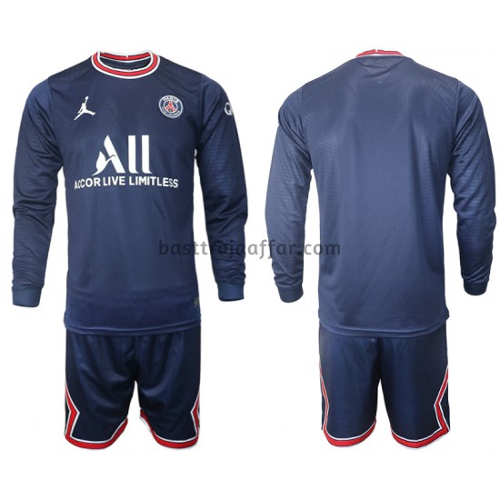Paris Saint-Germain Barn Hemma Fotbollströja 2021-2022 Långärmad