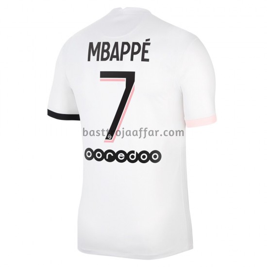 Paris Saint-Germain Kylian Mbappé 7 Borta Fotbollströja 2021-2022 Kortärmad