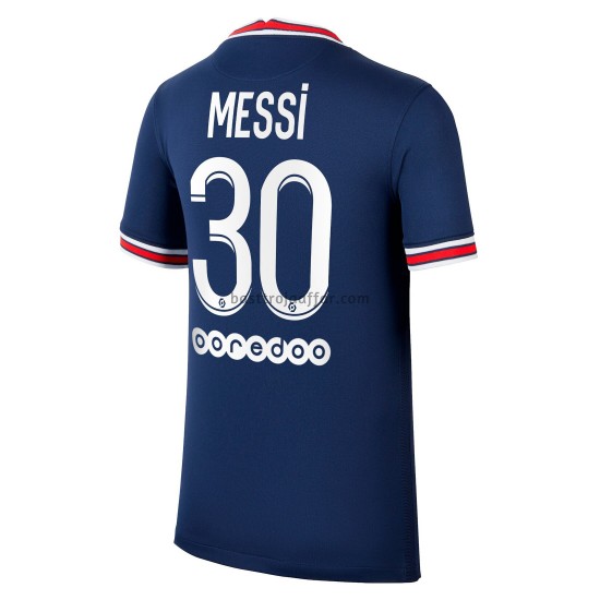Paris Saint-Germain Lionel Messi 30 Hemma Fotbollströja 2021-2022 Kortärmad