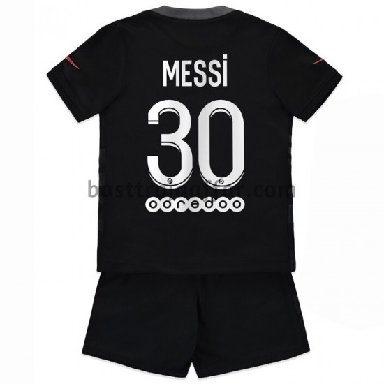 Paris Saint-Germain Lionel Messi 30 Barn Tredje Fotbollströja 2021-2022 Kortärmad