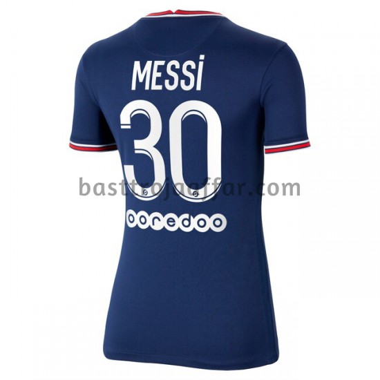 Paris Saint-Germain Lionel Messi 30 Dam Hemma Fotbollströja 2021-2022 Kortärmad