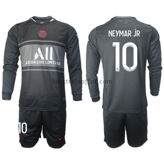 Paris Saint-Germain Neymar JR 10 Barn Tredje Fotbollströja 2021-2022 Långärmad