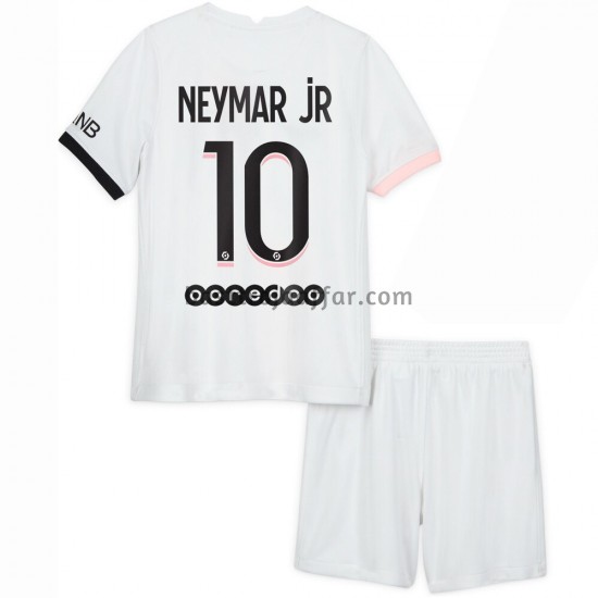 Paris Saint-Germain Neymar Jr 10 Barn Borta Fotbollströja 2021-2022 Kortärmad