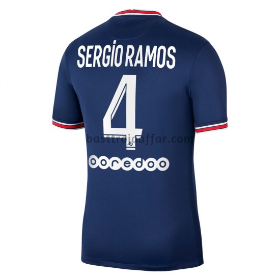 Paris Saint-Germain Sergio Ramos 4 Hemma Fotbollströja 2021-2022 Kortärmad