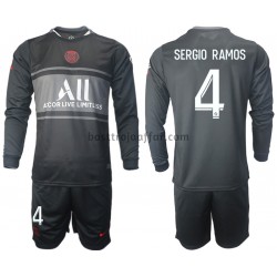 Paris Saint-Germain Sergio Ramos 4 Barn Tredje Fotbollströja 2021-2022 Långärmad