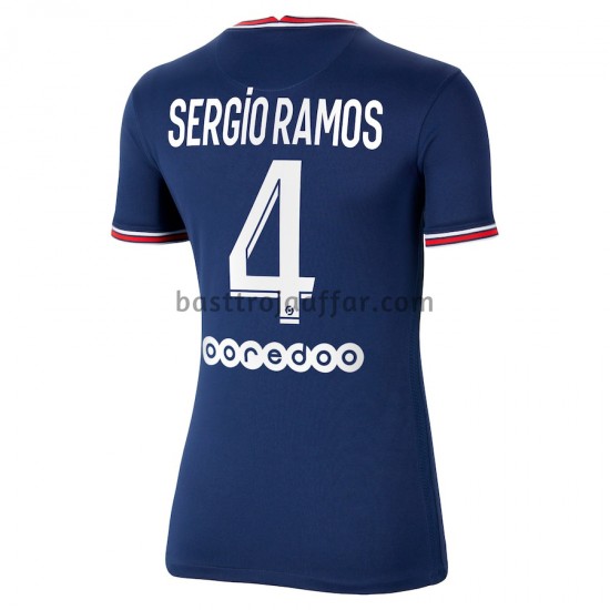 Paris Saint-Germain Sergio Ramos 4 Dam Hemma Fotbollströja 2021-2022 Kortärmad