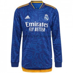 Real Madrid Borta Fotbollströja 2021-2022 Långärmad Real Madrid Borta Fotbollströja 2021-2022 Långärmad