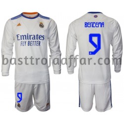 Real Madrid Benzema 9 Barn Hemma Fotbollströja 2021-2022 Långärmad Real Madrid Benzema 9 Barn Hemma Fotbollströja 2021-2022 Långärmad