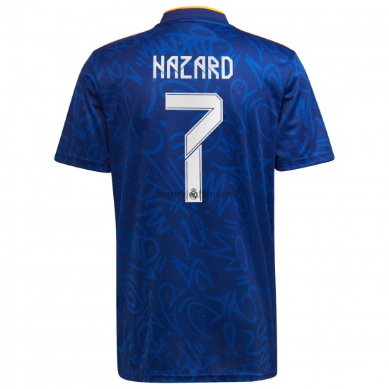 Real Madrid Eden Hazard 7 Borta Fotbollströja 2021-2022 Kortärmad