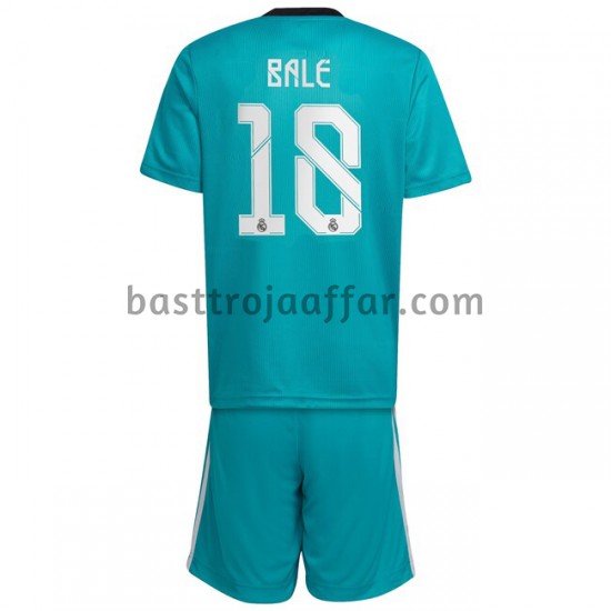 Real Madrid Gareth Bale 18 Barn Tredje Fotbollströja 2021-2022 Kortärmad