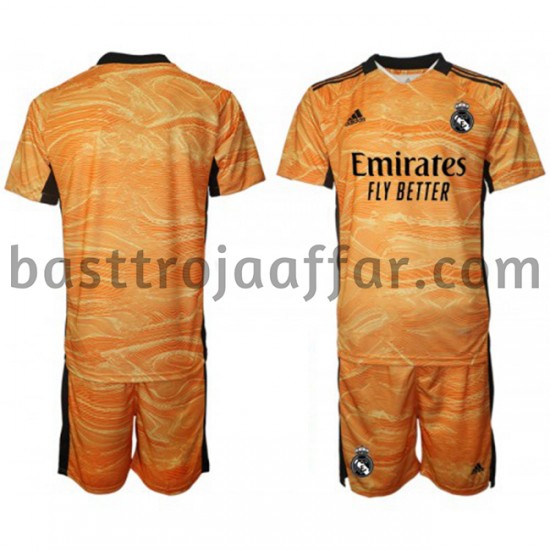 Real Madrid Målvakt Barn Borta Fotbollströja 2021-2022 Kortärmad