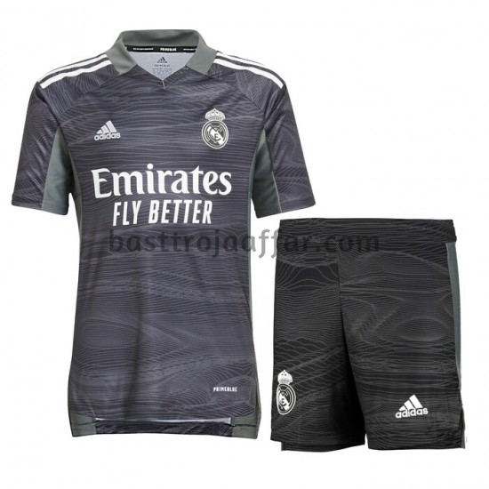 Real Madrid Målvakt Barn Hemma Fotbollströja 2021-2022 Kortärmad