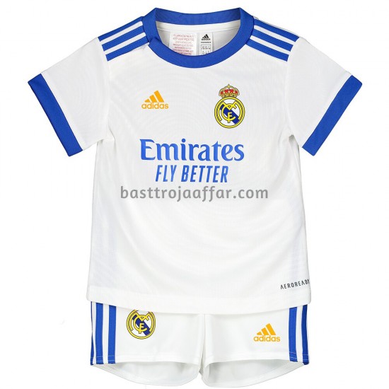 Real Madrid Barn Hemma Fotbollströja 2021-2022 Kortärmad