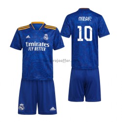 Real Madrid Luka Modrić 10 Barn Borta Fotbollströja 2021-2022 Kortärmad