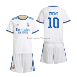 Real Madrid Luka Modrić 10 Barn Hemma Fotbollströja 2021-2022 Kortärmad