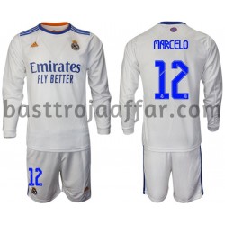 Real Madrid Marcelo 12 Barn Hemma Fotbollströja 2021-2022 Långärmad