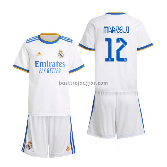 Real Madrid Marcelo 12 Barn Hemma Fotbollströja 2021-2022 Kortärmad