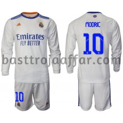 Real Madrid Modric 10 Barn Hemma Fotbollströja 2021-2022 Långärmad