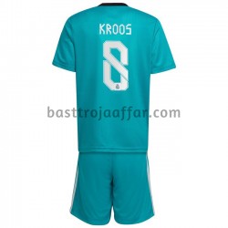Real Madrid Toni Kroos 8 Barn Tredje Fotbollströja 2021-2022 Kortärmad Real Madrid Toni Kroos 8 Barn Tredje Fotbollströja 2021-2022 Kortärmad