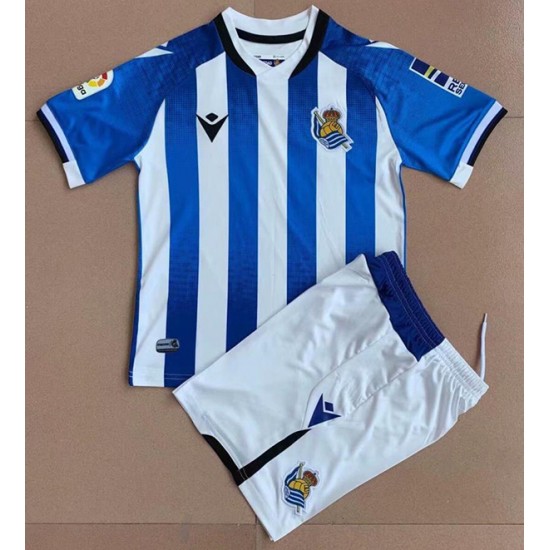 Real Sociedad Barn Hemma Fotbollströja 2021-2022 Kortärmad
