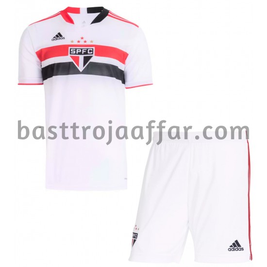 São Paulo Barn Hemma Fotbollströja 2021-2022 Kortärmad
