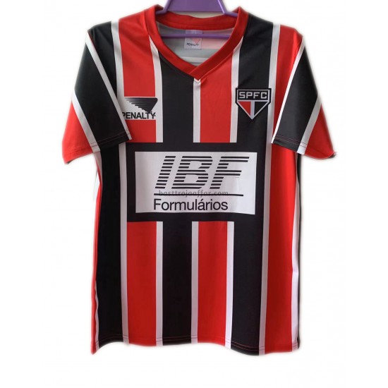 São Paulo Retro Borta Fotbollströja 1991 Kortärmad